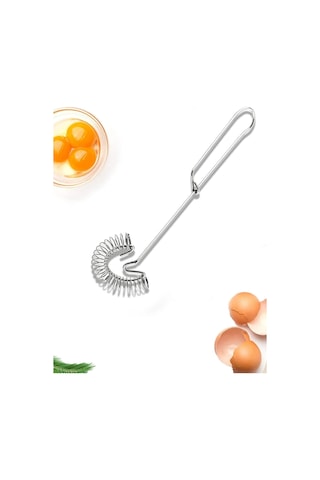 Lexroo Yaylı Yumurta Çırpıcı Metal Mikser Krem Ve Sos Karıştırıcı Pratik Mutfak Aparatı Paslanmaz Çelik