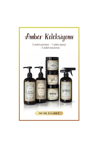 Amber Şişe Ve Kavanoz Seti, Kozmetik Ve Genel Amaçlı Etiketler