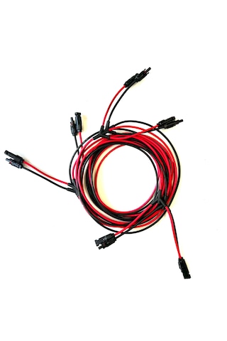 7 + 7 Metre 6 Lı Mc4 Solar Konnektör 6 İn 1 Kablolu Paralelleme