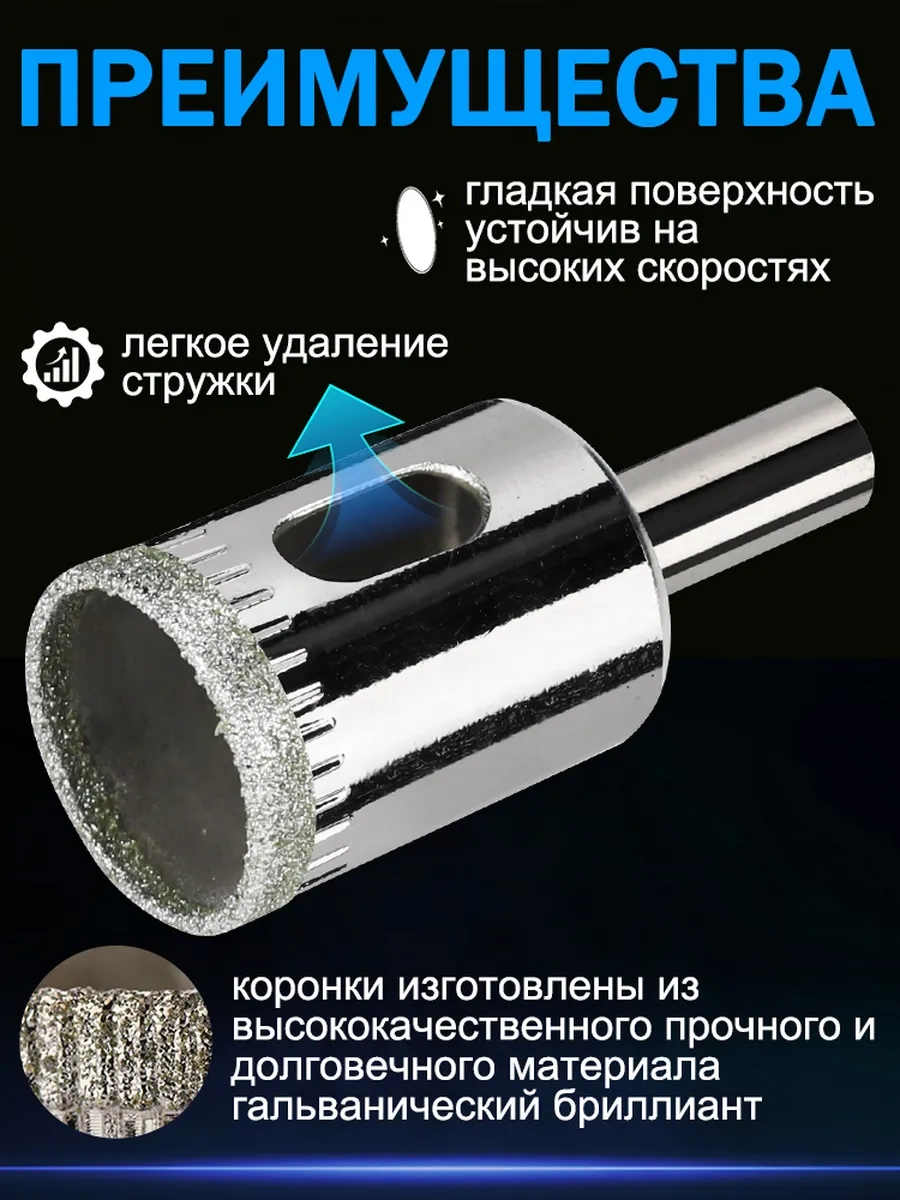 Xcan Cam Ve Seramik İçin Elmas Uçlu Matkap Ucu Seti 6-60 Mm, 28 Parça 245491781