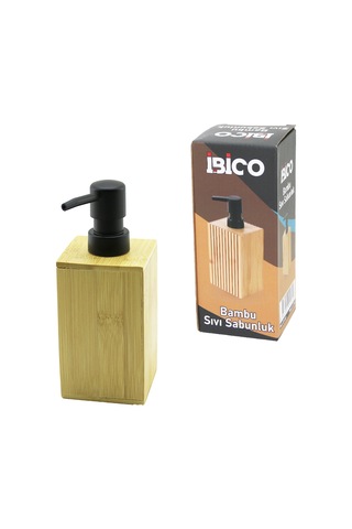 Northcity Bambu Sıvı Sabunluk Siyah Pompa 7 X 11.5 Cm Ahşap - Siyah