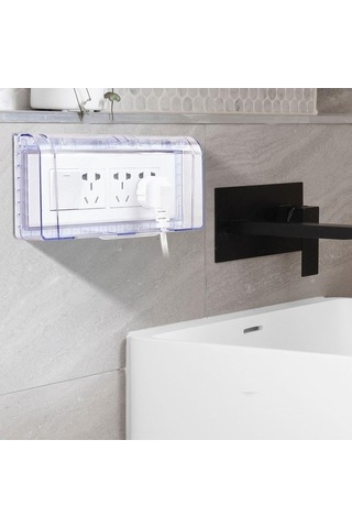 Pazly Tuvalet Suntek Su Mavi Kapağı Geçirmez Fiş Çıkış Anahtar Ac