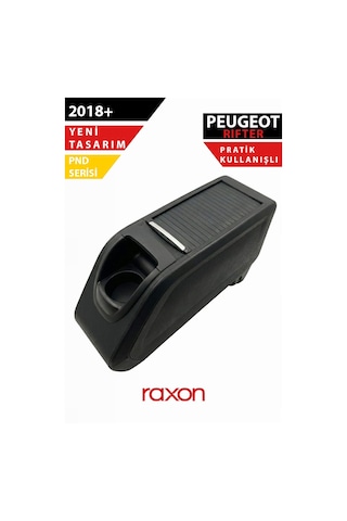 Peugeot Rifter 2018+ Araç İçi Özel Kol Dayama Siyah Konforlu, Dayanıklı & Tam Uyumlu