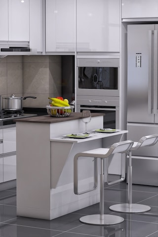 Anka Ada Iki Kapaklı Şık Fonksiyonel Mutfak Adası Mutfak Masası S