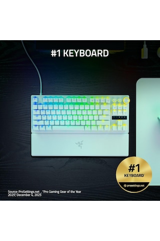 Razer Huntsman V3 Pro Tkl Beyaz Mekanik Oyuncu Klavyesi 8khz Hyperpolling Analog Optik Switch Rapid Trigger Abd Qwerty Rz03-05521000-r3m1