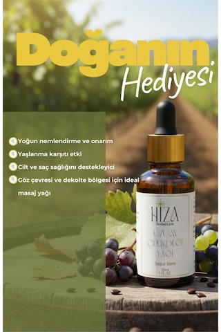 Hiza Herbal Care Doğal Üzüm Çekirdeği Yağı 30 ML