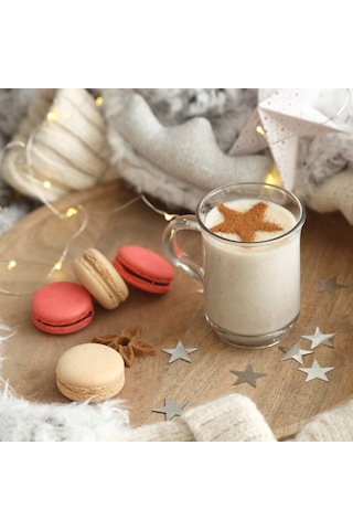 LAV Ada Cam Kulplu Çay Bardağı 6 Kişilik 155 ml Kulplu