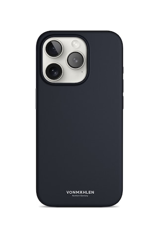 Vonmahlen Apple Uyumlu iPhone 15 Pro Max Magsafe Silikon Kılıf Lacivert