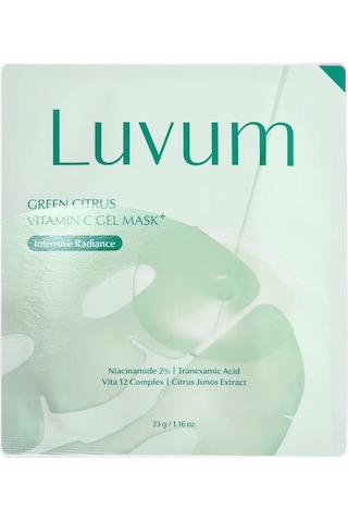 Şeffaflaşan Jel Kore Maske Luvum Green Citrus Vitamin C Gel Mask