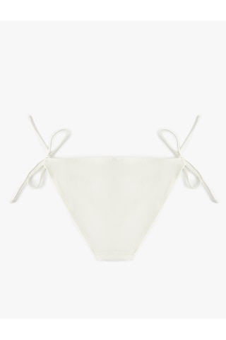 Koton Astarlı Yanları İpli Bikini Altı Ekru 5sak00043mm Ekru