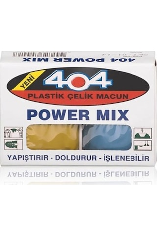 404 Power Mıx Mini Plastik Çelik Macun Sunfix 40 Gram Yapıştırıcı 404 Power Mıx Mini Plastik Çelik Macun Sunfix 40 Gram Yapıştırıcı