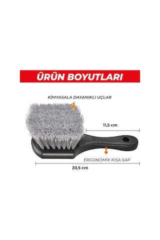 Yumuşak Çizmez Araba Lastik Jant Yıkama Fırçası Oto Paspas Davlumbaz Detaylı Temizleme Fırça