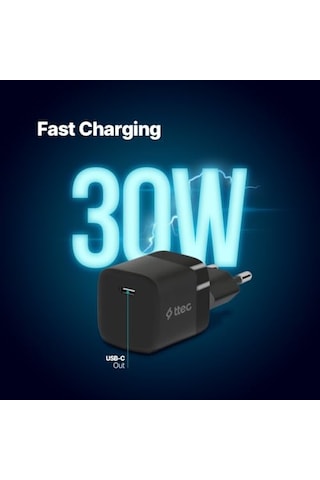 Smartcharger 30w Pd Usb-c Seyahat Hızlı Şarj Aleti Siyah 2scp03