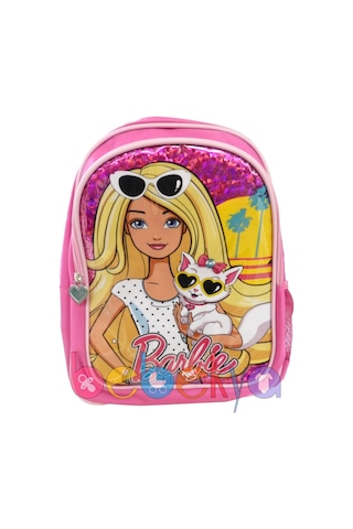 Hakan Çanta Kedili Barbie Okul Çantası Kedili Pembe Sırt