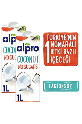 Alpro Şekersiz Hindistan Sütü 2 x 1 L