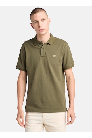 B0a6vdpa581-r Timberland Mıllers Rıver Pique Short Sleeve Polo Erkek T-shirt Haki B0a6vdpa581-r Haki
