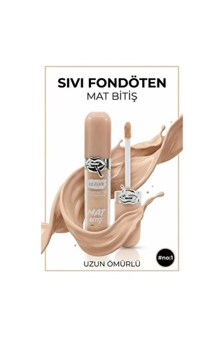 Delux Serisi Güzellik Ürünleri Cilt Makyajı Makyaj Malzemesi 6'lı Mat Bitişli Fondöten Seti Set