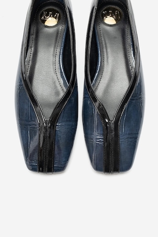 Luvi Shoes Helene Lacivert Baskı Kadın Babet Ayakkabı