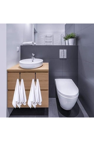Aputue Kapı Askısı Door Hook, 2 Adet Çift Kancalı Siyah Metal Organizatör, Banyo Ve Yatak Odası İçin Ağır Hizmet Tipi Askı Aparatı, Havlu Bornoz Ceket İçin Çizilmez Süngerli Kapı Arkası Askısı