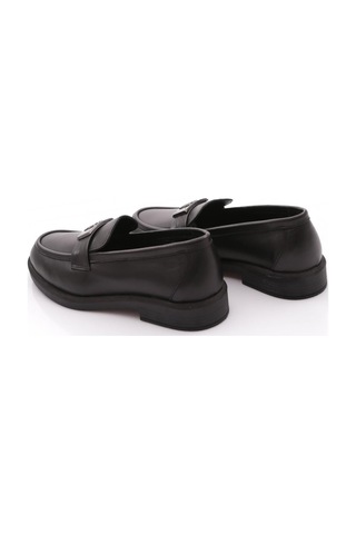 Dgn 528 Kadın Loafer Ayakkabı Siyah Napa