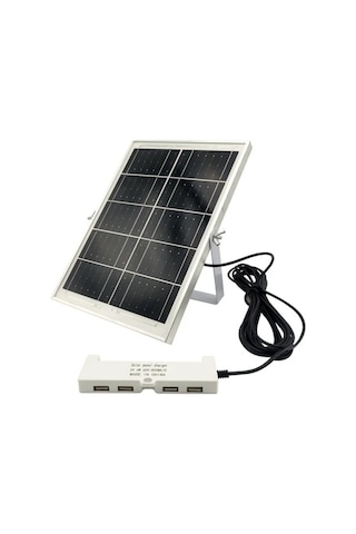Motion003 6v 6w Güneş Enerjili Şarj Şeridi 4 Usb Portlu 600 800ma Çıkışlı 5 Metre Kablo