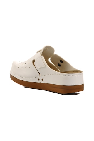 Beyaz Anatomik Unisex Sabo Terlik 07-008 G Beyaz