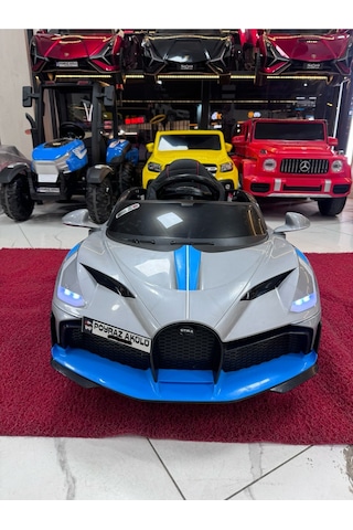 Poyraz Akülü Güçlü Motorlu 12v Akülü Araba Özel Plaka Gri
