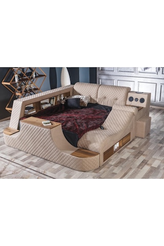 Miss Worble Elit Akıllı Yatak Smart Karyola Tv Üniteli - Bluetoothlu