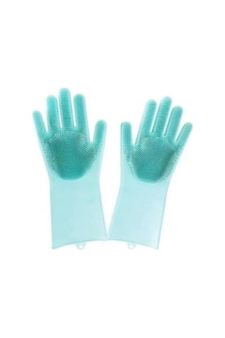 Sihirli Isıya Dayanıklı Silikon Çok Amaçlı Bulaşık Eldiven Fırçası Magic Gloves 586456