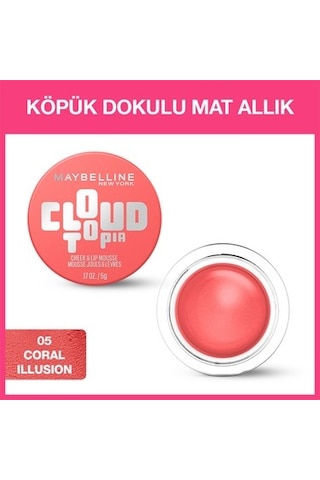 Köpük Dokulu Mat Allık 05 Coral, Yüksek Pigmentli 00
