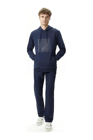 Nautica Nautıca Erkek Lacivert Standart Fıt Sweatshirt Çok Renkli