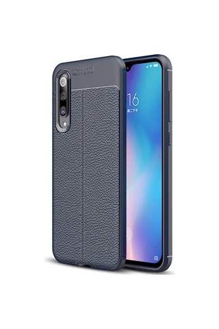 Xiaomi Mi 9 Kılıf Zore Niss Silikon Kapak Lacivert