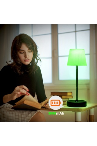 Padalink Rgb Led Masraf Lambası, Dokunmatik Kontrol, 8 Tek Renk + 2 Dinamik Mod, Genişletilebilir Gövde 12.2-31.6cm , 3000mah Batarya, Yatak Odası-bar-outdoor Partiler İçin