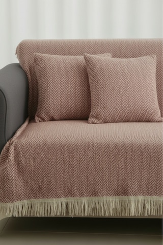 Pamuklu Koltuk Örtüsü 170x210 Cm Tekli İkili Üçlü Çekyat Ve Berjer İçin Çok Amaçlı Kiremit