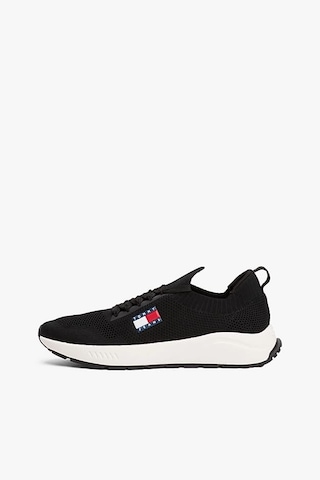 Tommy Hilfiger Erkek Tjm Runner Knit Örgü Sneaker - Siyah Black