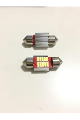 Japon Tip Sofit Ampul 12 Volt Beyaz 12 Ledli 31mm 2 Adet Sofit Led