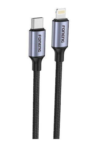 Foneng X95 Pd20w Type-c To Lightning Örgü 1.2m Hızlı Data Ve Şarj Kablosu