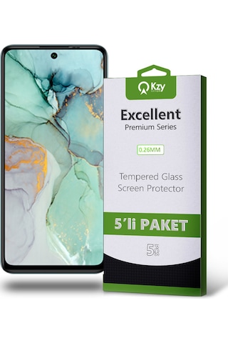 General Mobile GM22 Plus ile Uyumlu Temperli Ekran Koruyucu Kırılmaz Cam Ekonomik 5'li Paket