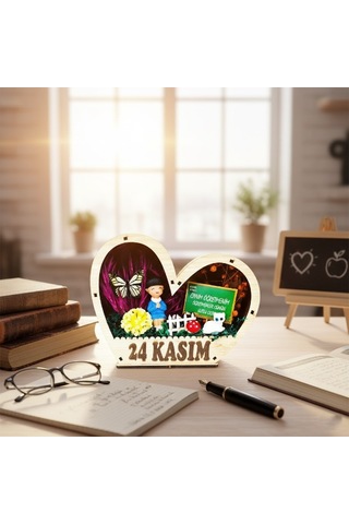 Kalp Saksı Teraryum - Öğretmenler Günü Hediyesi