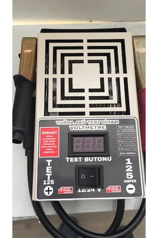 TuğraElektronik 6-12-24 Volt 125 Amper Akü Test Tuğra Tet 125 Profesyonel