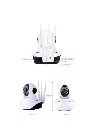 Gece Görüşlü Hd 360 Derece Wifi İp Kamera Güvenlik Kamera