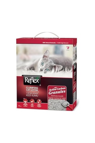 Reflex Aktif Karbon Granüllü Topaklanan Kedi Kumu 10 Lt