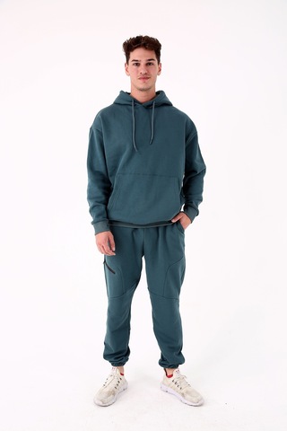 Scorp Origin Erkek Hoodie Sweatshirt Petrol Standart Çok Renkli