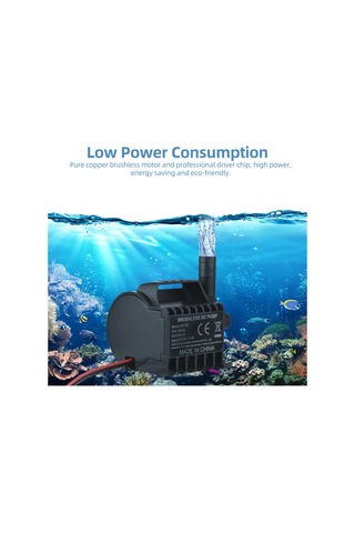 Dofolink 12v 500l/h Minyatür Elektrikli Su Pompası - 1.5m Yükseklik, Sessiz Çalışma, Akvaryum/barınak/fonten İçin Taşınabilir Pompa