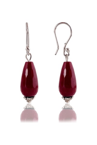 Stoneage Jewellery Küpe Gümüş Ceyt Doğal Taş Gümüş