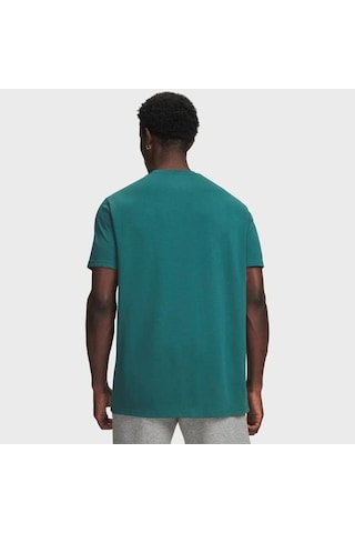 Under Armour Heavyweight Armour Label Erkek Yeşil Polo Yaka Tişört