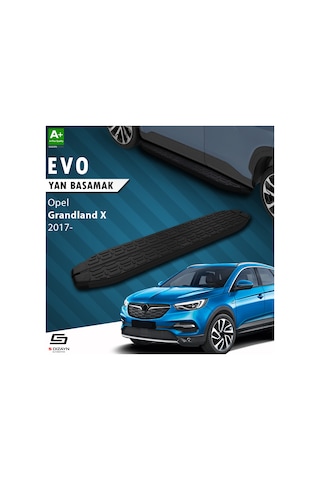S-dizayn Opel Grandland X Evo Siyah Yan Basamak 183 Cm 2017 Üzeri