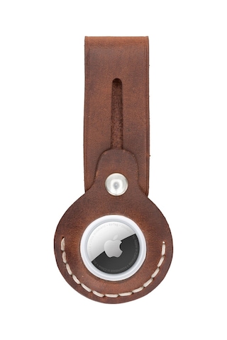 Apple Airtag Uyumlu Deri Anahtarlık Beta Aa2 Taba