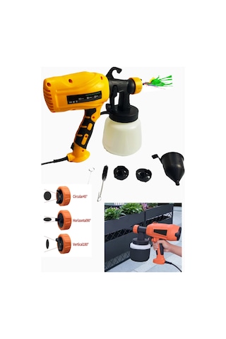 Staxx 800W Elektrikli Sprey Ilaç Dezenfektan Boya Tabancası