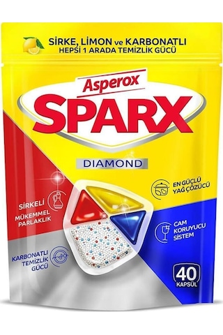 Sparx Diamond 40 Kapsül Bulaşık Tableti